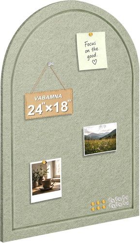 Arched felt bulletin board - felt,