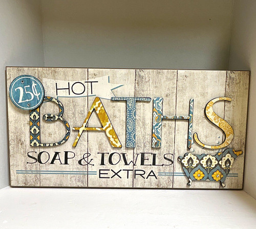 Hot baths soap - baths, towels