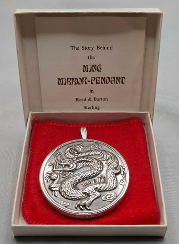 Ming dragon mirror pendant - ming,