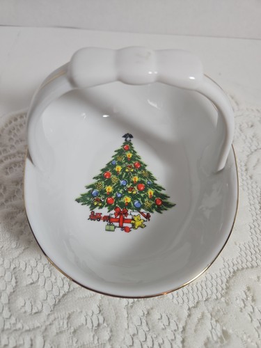 Christmas tree candy nut dish - candy,