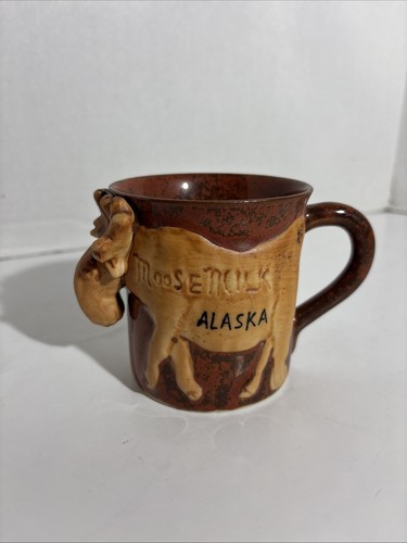 Vintage alaska moose milk mug - moose,