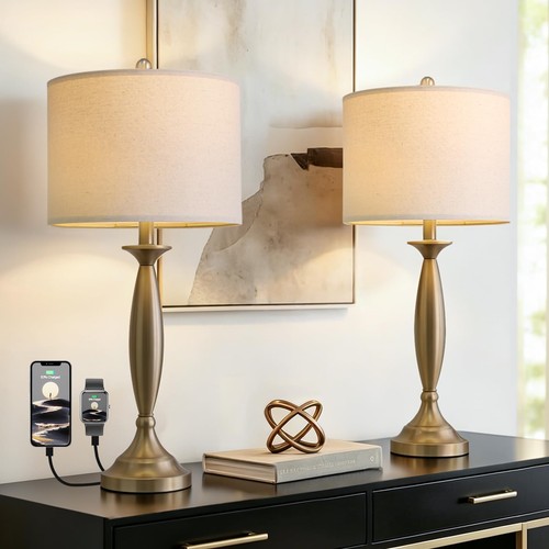 Warm gold table - gold, set