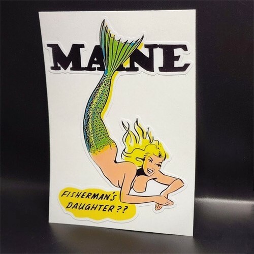 Maine mermaid pinup - maine,