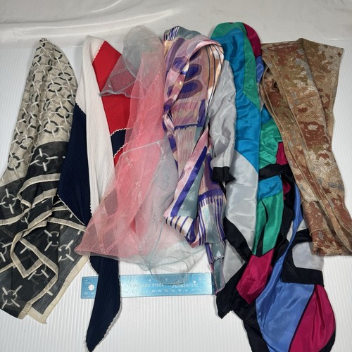 6pcs vintage scarves - 6pcs,
