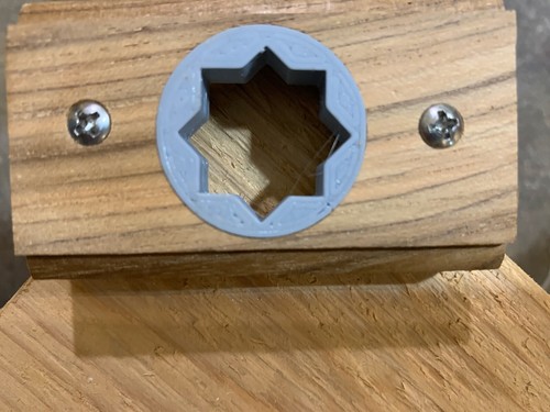 Teak winch handle holder 20 - holder, $20