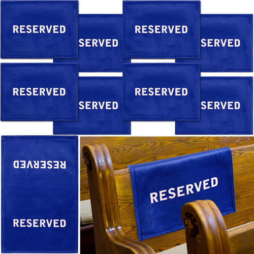 Pack reserved signs for - 8,