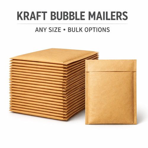 Kraft bubble mailers - kraft,