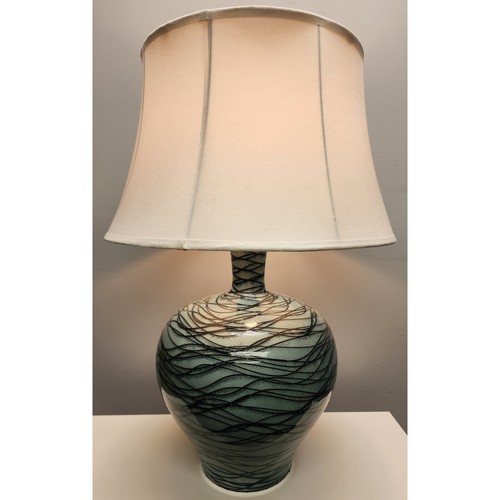 Ceramic wave pattern table - ceramic,