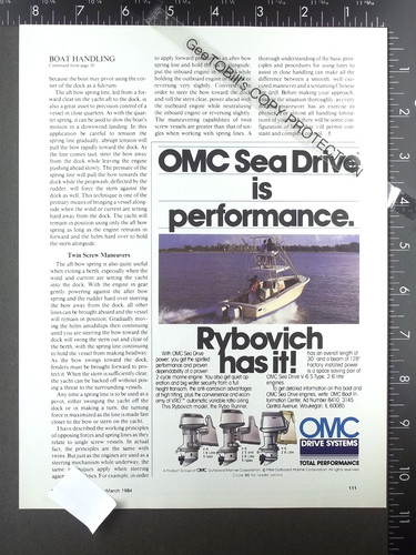 1984 advertisement for omc sea - for,