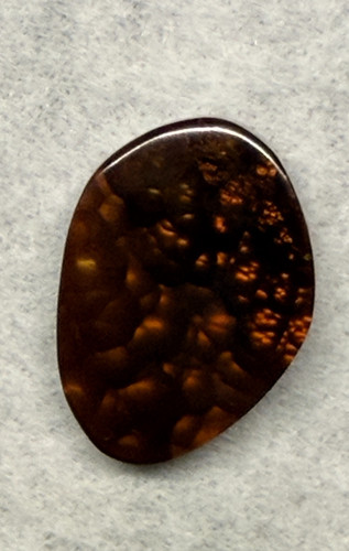 Fire agate cabochon - fire,