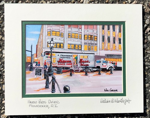 Haven bros diner art print - haven,