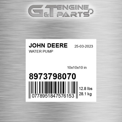 8973798070 water pump - 8973798070, fits