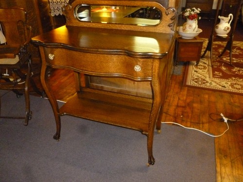 Antique oak buffet - buffet, server