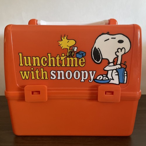 Vintage lunch time with snoopy - with,