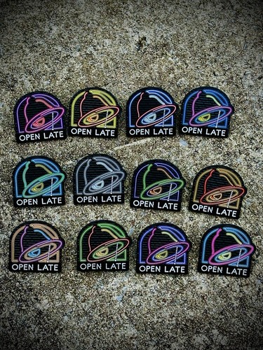 Taco bell hat pin open - bell,