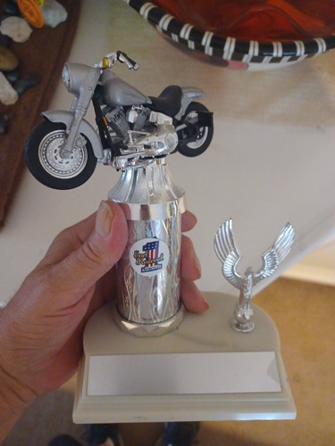Evel knievel motorcycle trophy - evel,