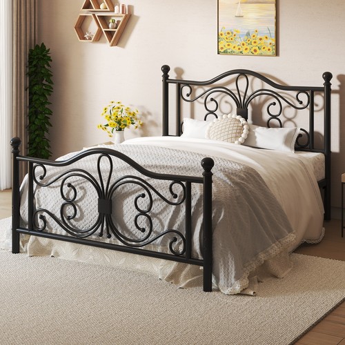 Twin full queen bed - frame, with