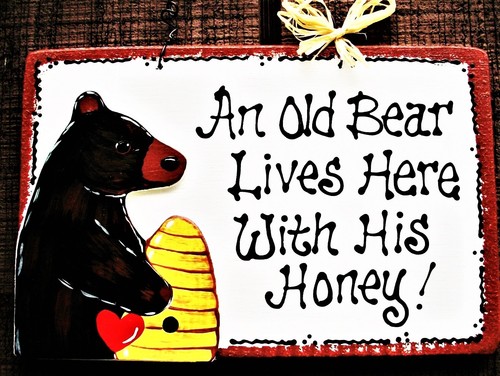 Old bear lives here with - bear,