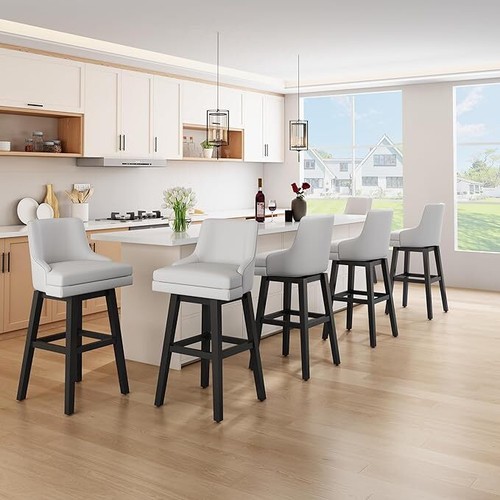 Swivel bar stools with - bar,