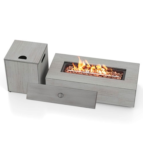 Outdoor rectangular fire - 42”,