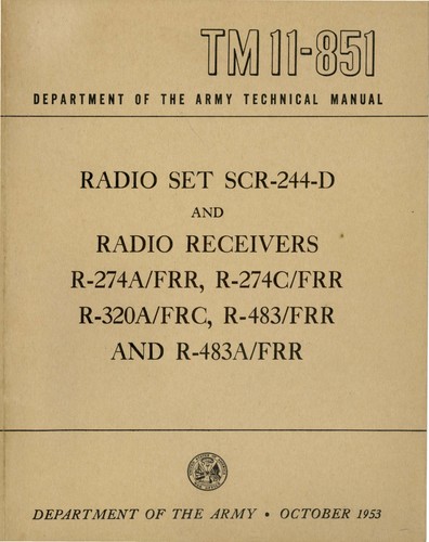 Reprint 851 hammarlund - tm, 11-851