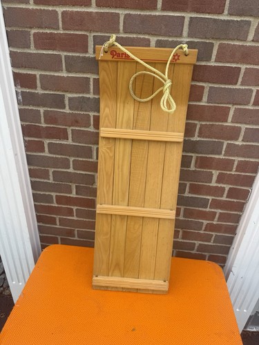 Vintage paris wooden toboggan - vintage,