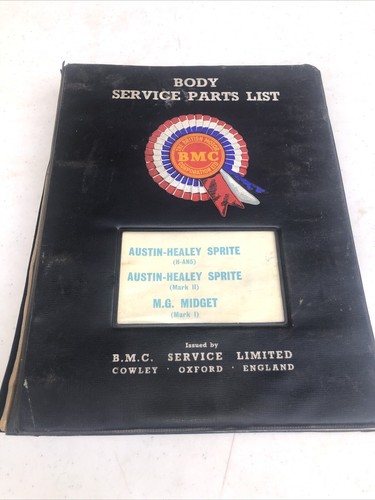 Bmc body service parts list - body,