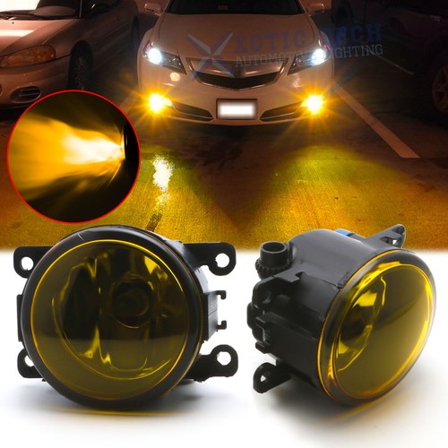 Golden yellow lens fog light - golden,