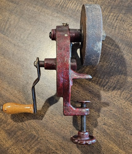 Antique vtg grinder sharpening - grinder,