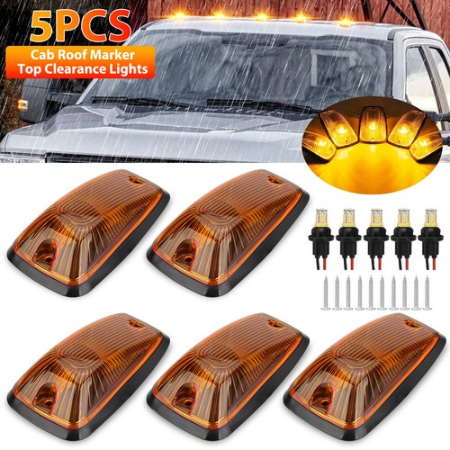 Clear lens amber - 5x, led