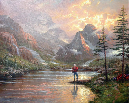 Thomas kinkade almost heaven - kinkade,