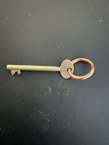 Brass skeleton key for - brass,