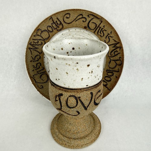Vtg studio pottery communion - studio,
