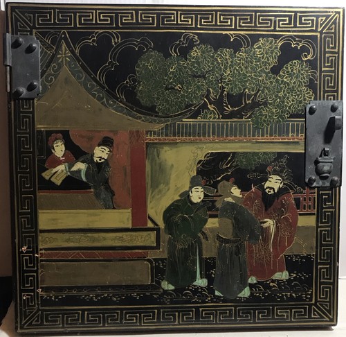 Antq chinese black lacquered - antq,