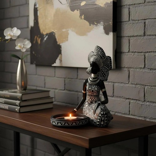 African woman statue sculpture - woman,