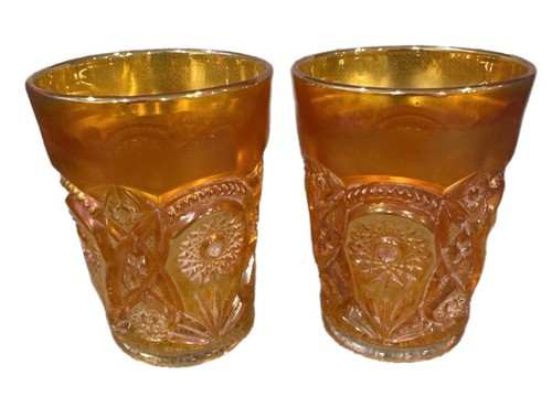 Vintage carnival glass cup - vintage,