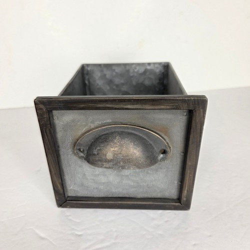 Galvanized metal card - galvanized,