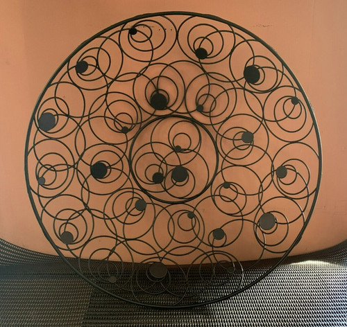 Vintage geometric black wire - geometric,