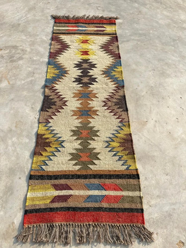 Hallway runner ethnic kilim - hallway,