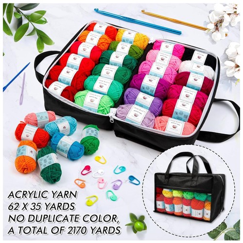 2170 yards acrylic yarn bundle - yards,
