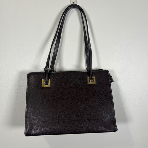 Vintage brown pebbled faux - vintage,
