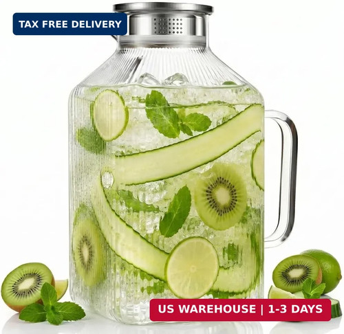 Gallon glass pitcher - 1,