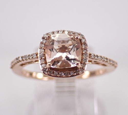 Rose gold cushion - rose, cut