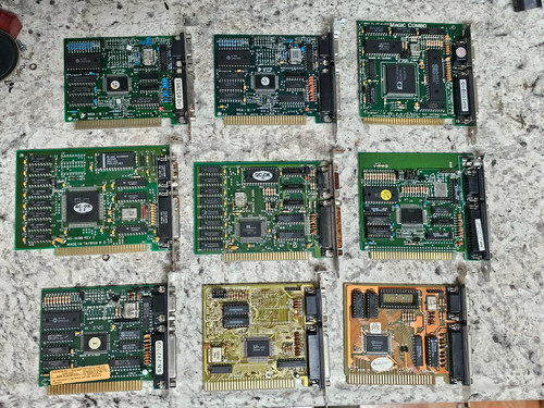Vintage ibm retro lot isa - 9x,