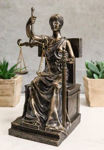 Ebros seated lady justice - ebros,