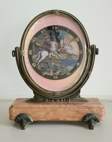 Guilloche and painted enamel - painted,