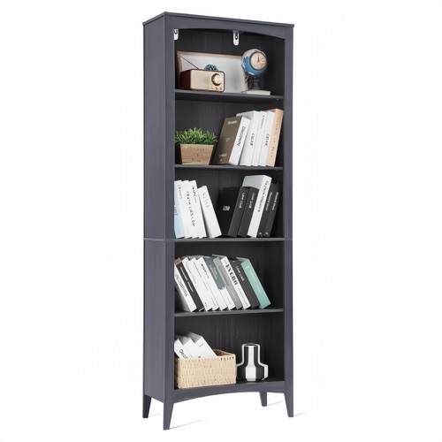 Tier bookcase 65in open - bookcase,,