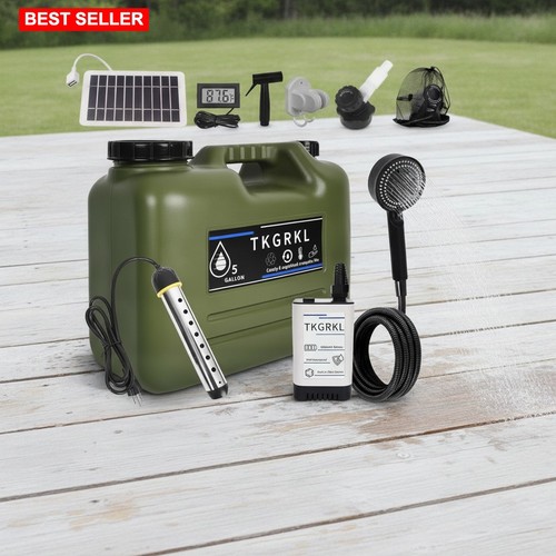 Camping shower kit - camping, 5-gallon