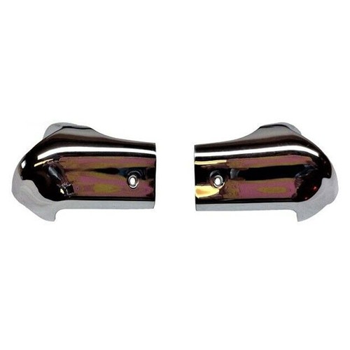 Windshield chrome header end - chrome,
