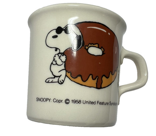 Snoopy mug peanuts donut - snoopy,